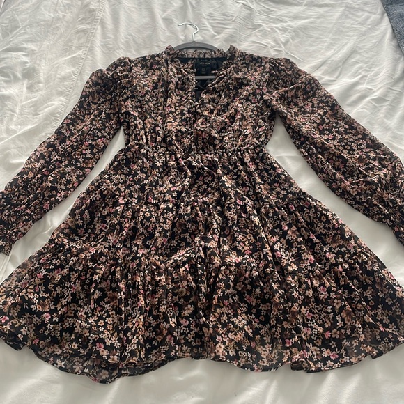 Ever New multi-colour skater dress size 4 petite - Picture 1 of 3